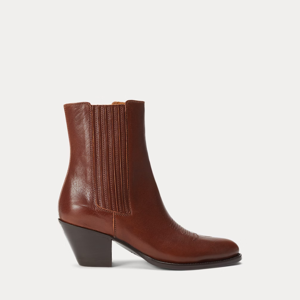 Polo Ralph Lauren Leather Chelsea Western Boot