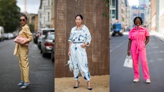 street style showing what to wear to a concert boilersuit