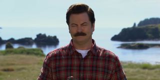 Ron Swanson visiting a distillery in Parks and Recreation