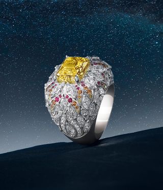 Starry night theme ring