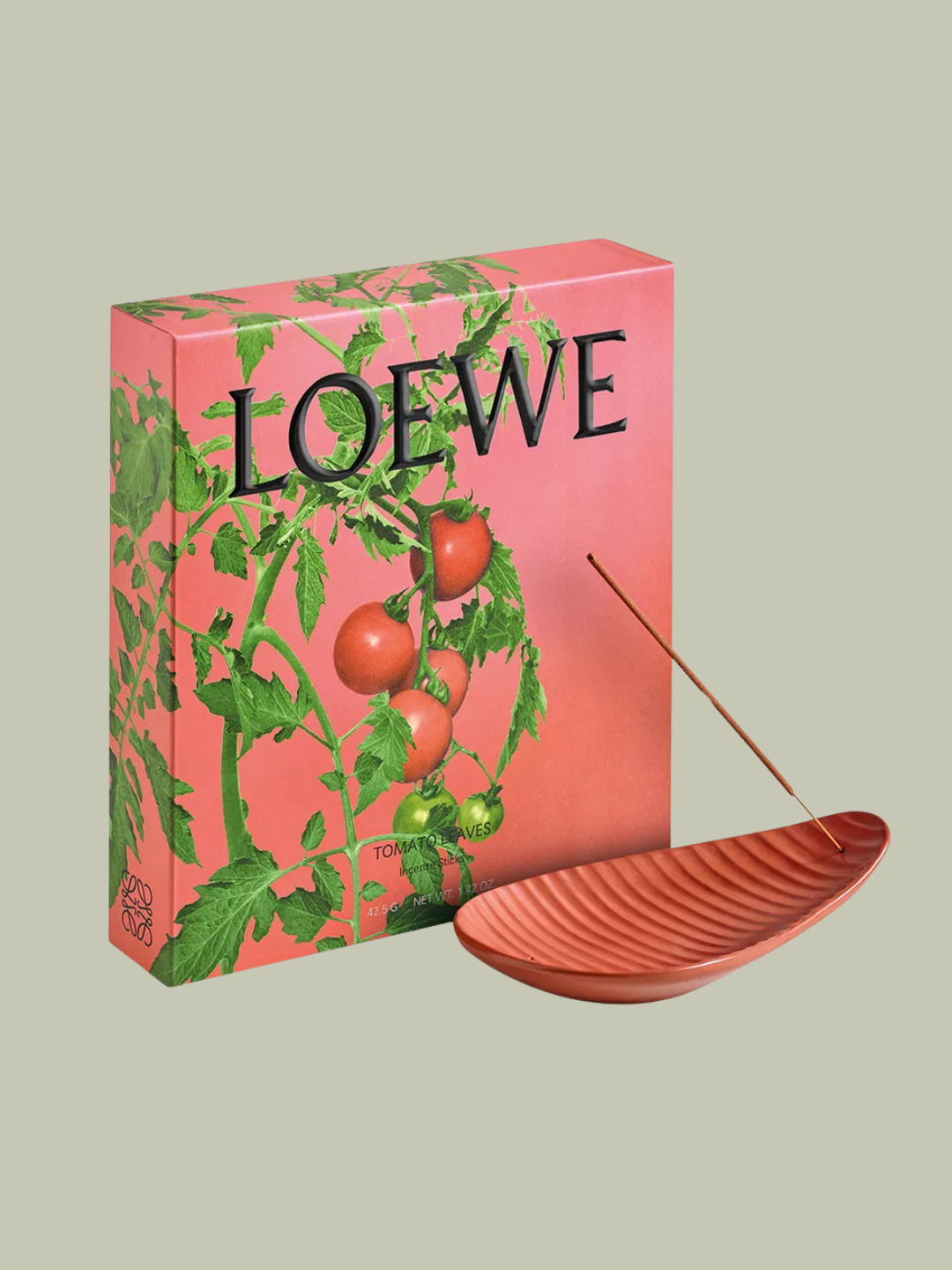 A tomato incense set from Loewe