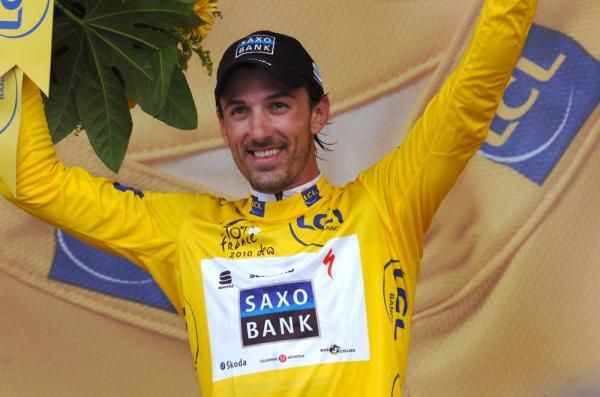 Fabian Cancellara (Saxo Bank) was happy to be back in yellow