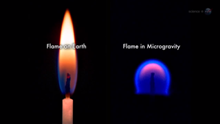 Researchers observed surprising behavior of "cool-burning" flames aboard the International Space Station.