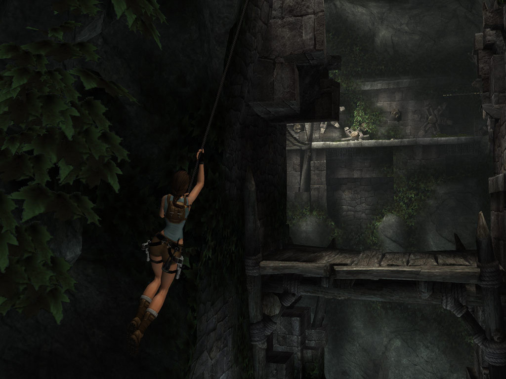 Tomb Raider Anniversary grappling