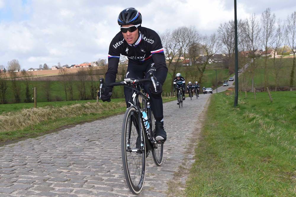 Zdenek Stybar on the cobbles