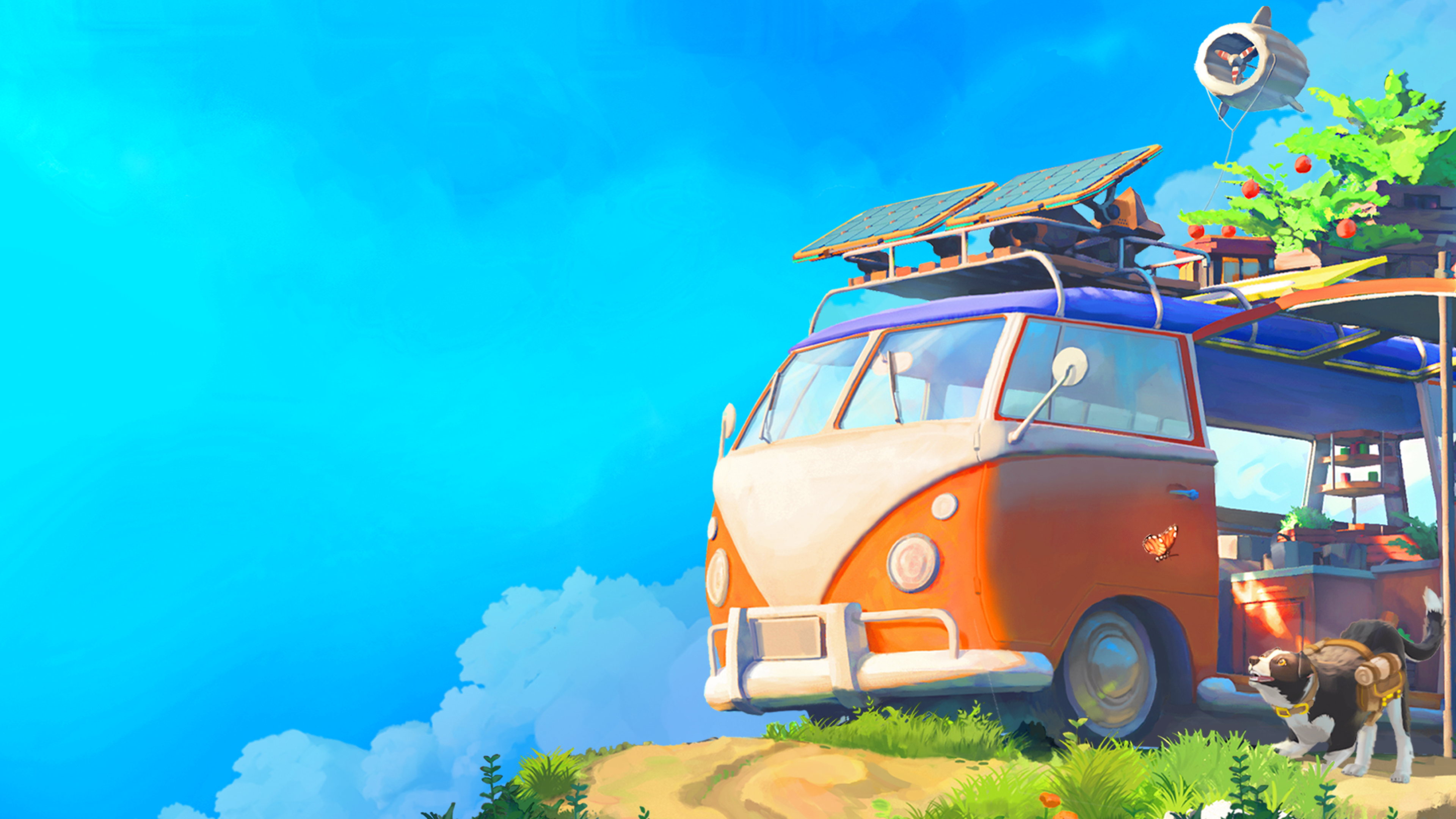 Outbound, an indie game featuring a retro camper van