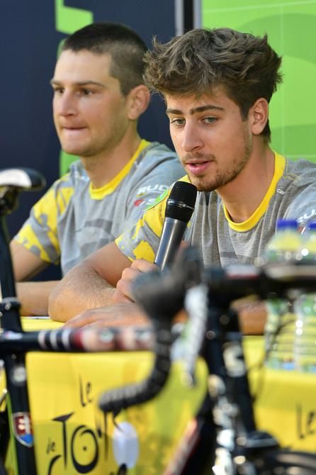 Ted King and Peter Sagan (Cannondale)