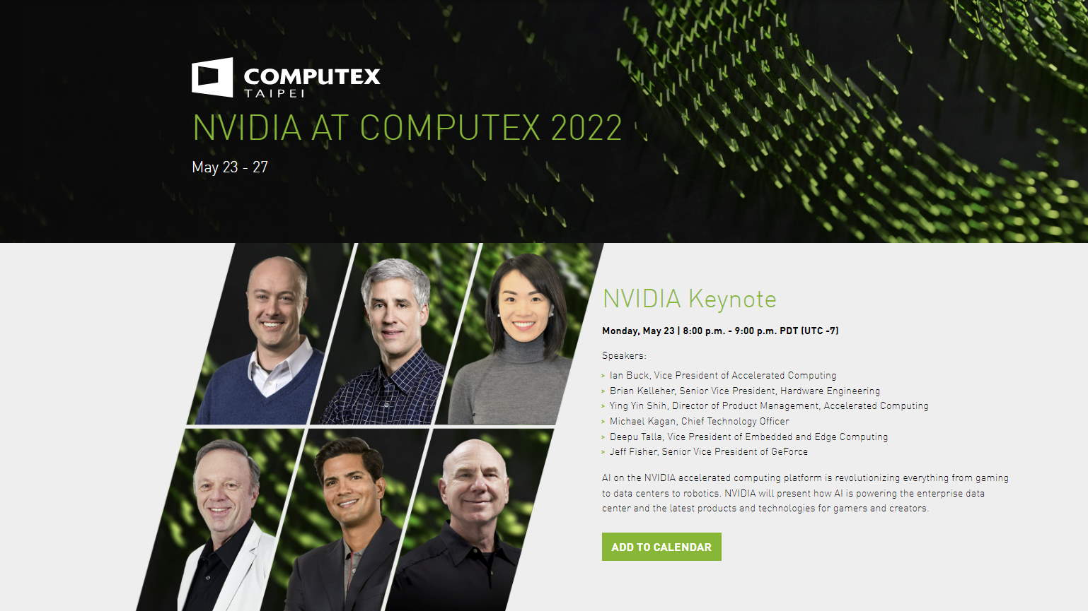 Nvidia keynote details at Computex