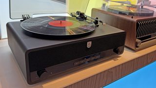 Philips The Stevie record player in a demo room