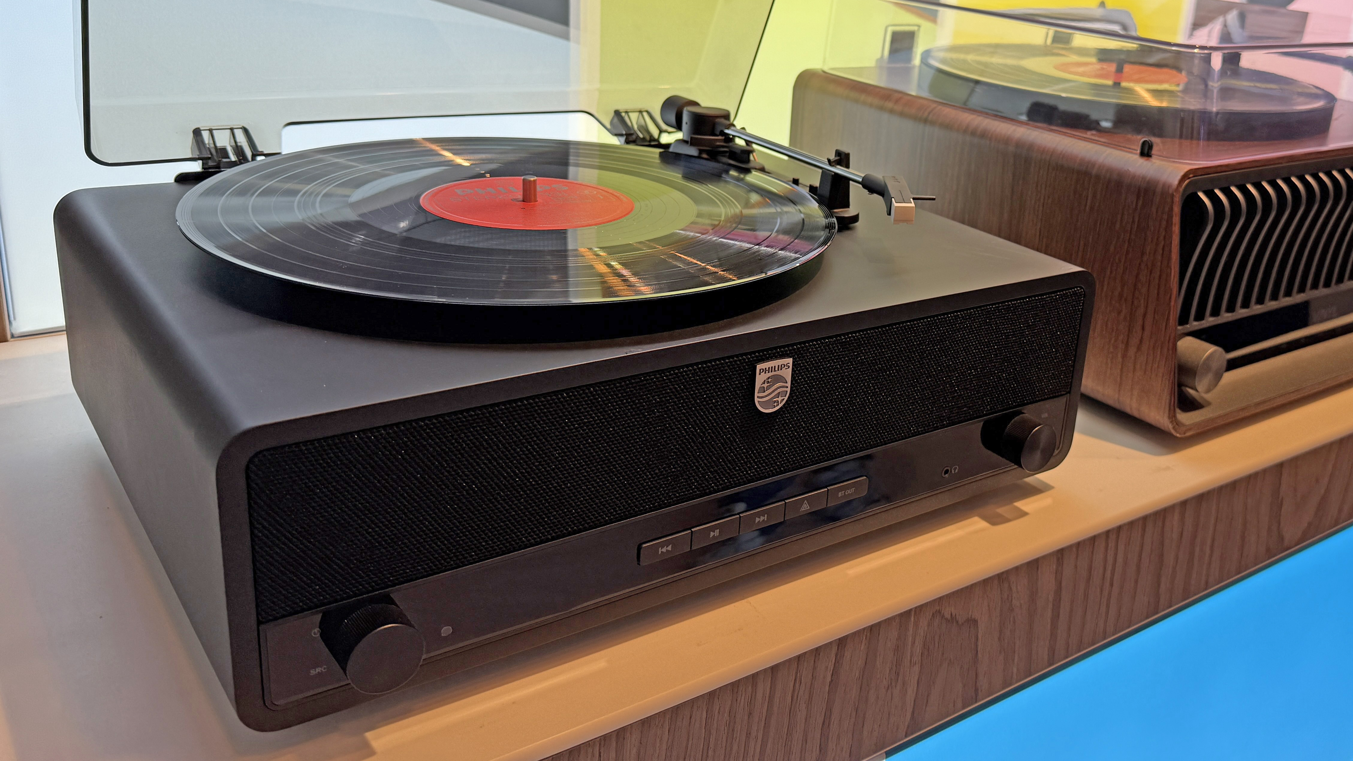 Philips The Stevie record player in a demo room