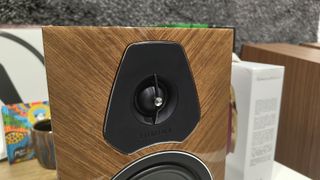 Sonus Faber Lumina II Amator standmount speakers close up on tweeter