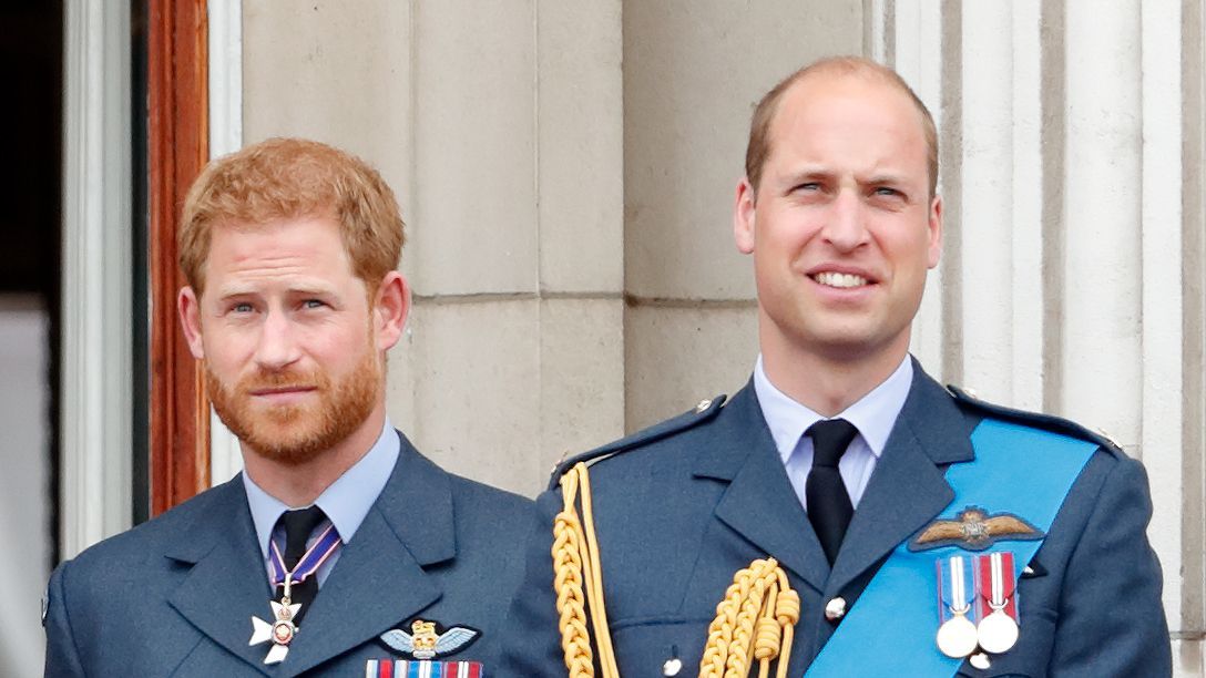 london, united kingdom july 10 embargoed for publication in uk newspapers until 24 hours after create date and time prince harry, duke of sussex and prince william, duke of cambridge watch a flypast to mark the centenary of the royal air force from the balcony of buckingham palace on july 10, 2018 in london, england the 100th birthday of the raf, which was founded on on 1 april 1918, was marked with a centenary parade with the presentation of a new queens colour and flypast of 100 aircraft over buckingham palace photo by max mumbyindigogetty images