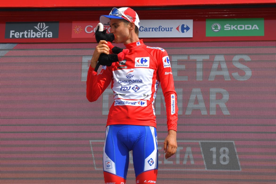 Rudy Molard kisses his new teddy