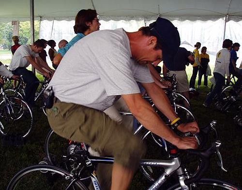Want more? A bunch of stationary bikes