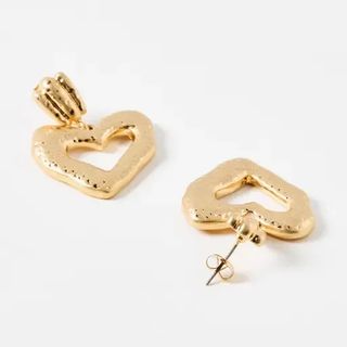 Oliver Bonas Heart Earrings