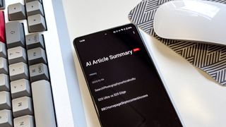 Asus Zenfone 12 Ultra AI article summary app