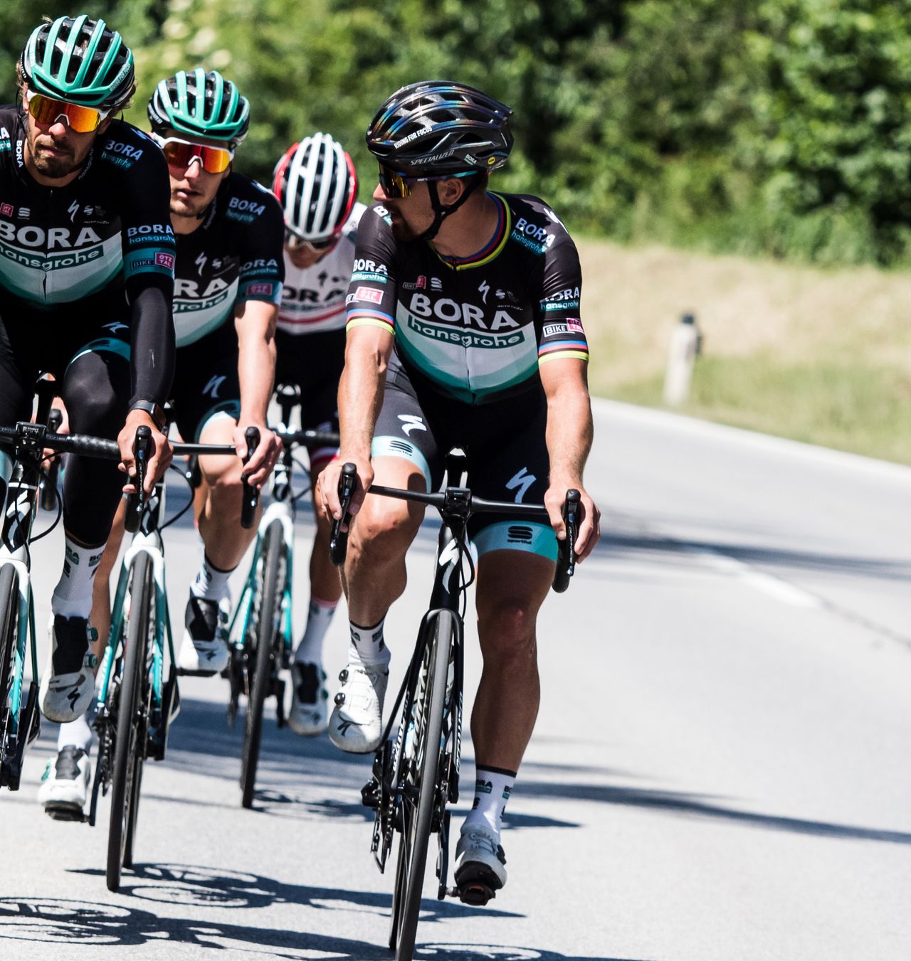 Peter Sagan at the Bora-Hansgrohe training camp in Austria.