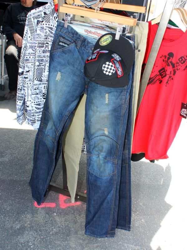 Troy Lee Designs' casual range includes jeans with reinforced double-thickness knees.