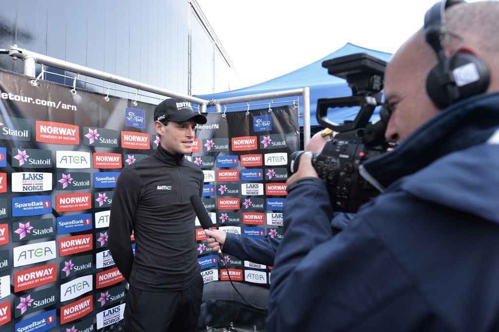 Ben Hermans with press