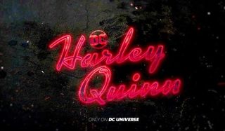 Harley Quinn title card dc universe