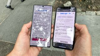 iPhone 11 Pro review display vs Galaxy Note 10
