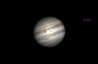 Double Shadow Transit on Jupiter, May 27, 2015