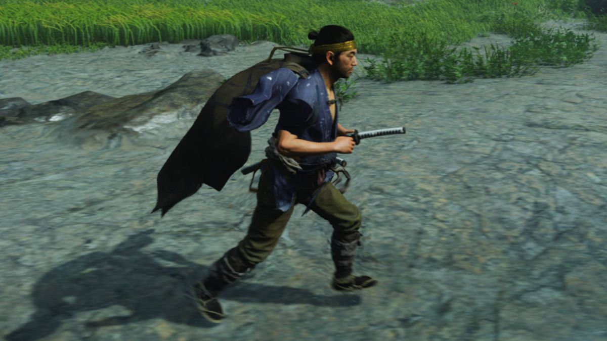 Screenshot of Ghost of Tsushima, using an Intel Arc graphics card