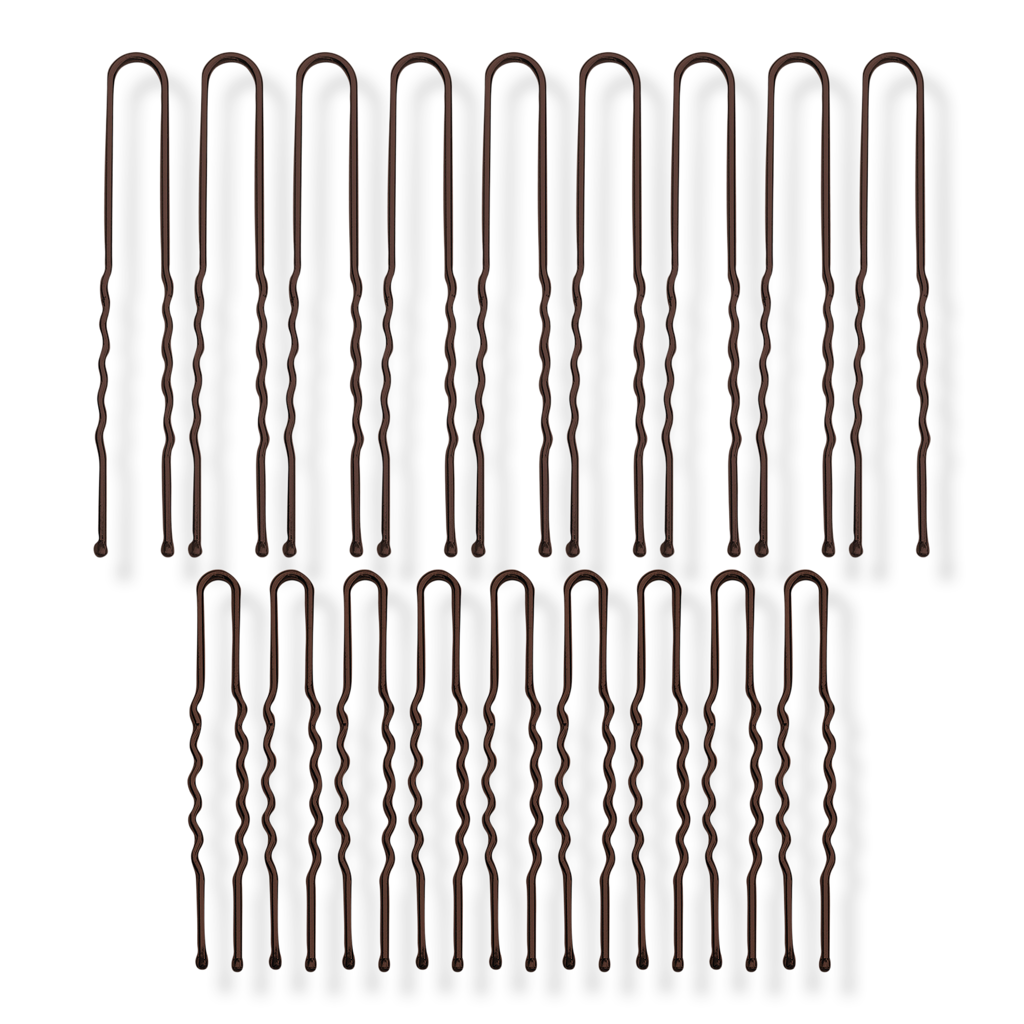 Brown Styling U Pins Set