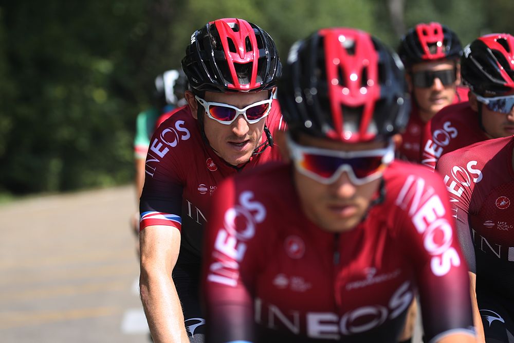 Team Ineos out for a spin on the second rest day at the Tour de France