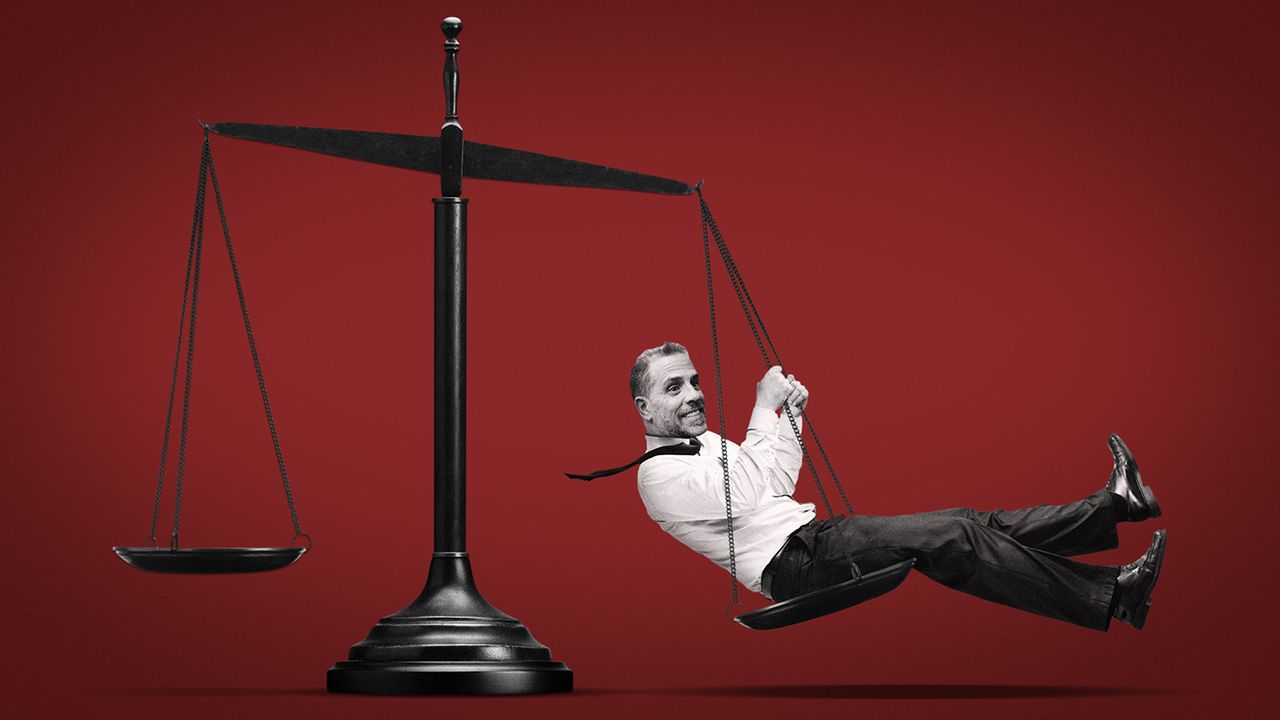 Hunter Biden swinging on the scales of justice