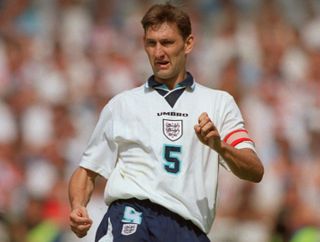 Tony Adams in action at Euro 96