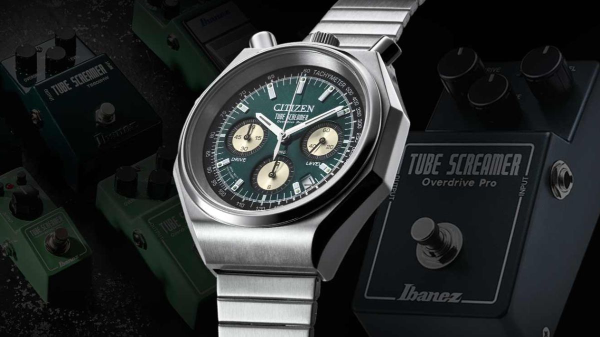 Ibanez x Citizen Tsuno Chrono Custom Tube Screamer watch