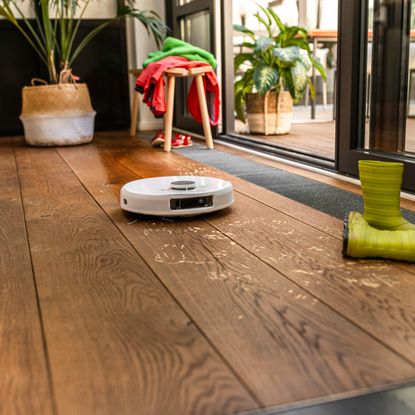 Karcher robot vacuum in promotional images 