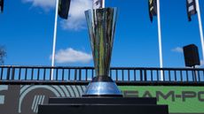 The LIV Golf Team Championship trophy
