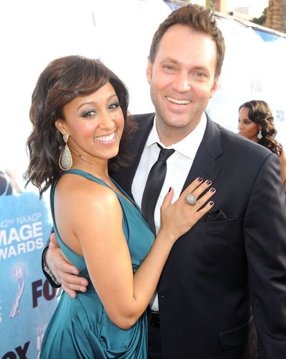 Tamera Mowry-Housley and Adam Housley