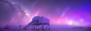 "With the solstice coming up and marking the half point through winter, it's kind of sad to think we will lose this beautiful night sky soon," astrophotographer Hunter Davis told Space.com. Come early August, the sun will once again appear on the horizon at his location in Antarctica.