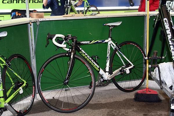 Danilo DiLuca still rides his specially painted SystemSix - not wanting to change his bike too close to the Giro. As it turns out, it was a good strategy!