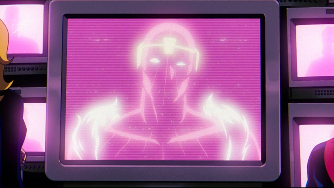 A screenshot of Baron Zemo on a screen in X-Men 97 episode 8
