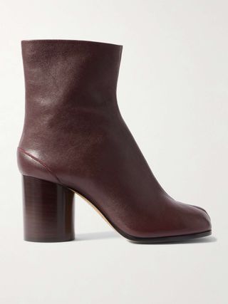 Tabi Split-Toe Leather Ankle Boots