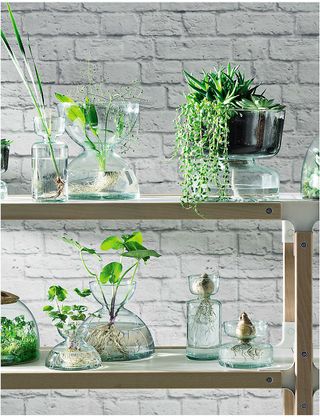 LSA Canopy recycled glass vase 18cm