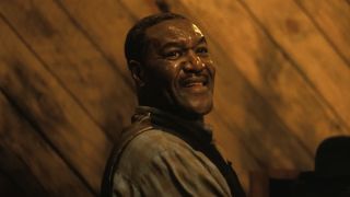 Delroy Lindo at the piano playing as Delta Slim in the 2025 hit Sinners.