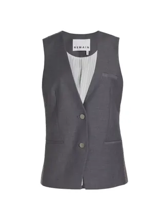 Remain Birger Christensen, Colorblocked Tailored Vest