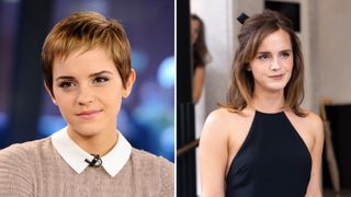 emma watson hair transformation - before and after photos