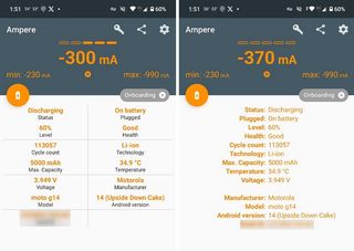 Ampere Android battery app