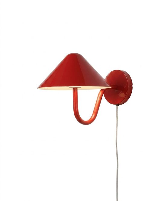 Wave Metal Wall Light - Red