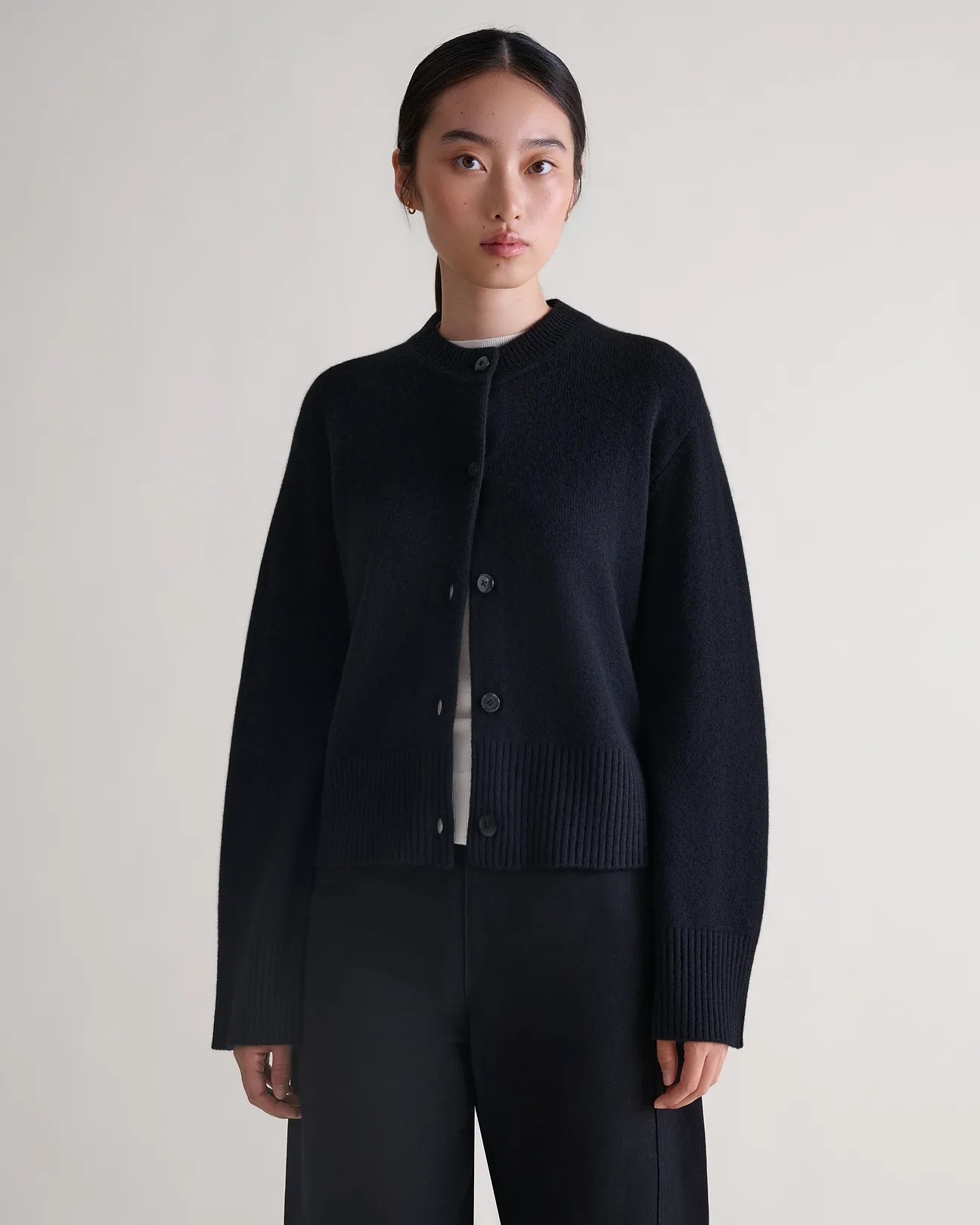 Rise &amp;amp; Fall, Women's Wool Crew Neck Cardigan