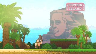 Alex Jones game on "Epstein Island"