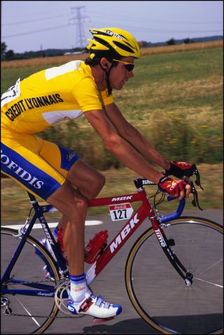 Britain's David Millar leading the 2000 Tour de France
