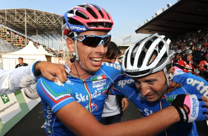 Alessandro Ballan made it three wins in three years for Italy when he won in Varese in 2008