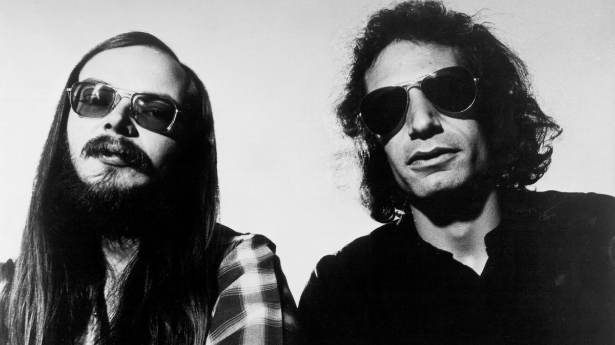 Walter Becker and Donald Fagen of &quot;Steely Dan&quot; pose for a portrait in April 1978.